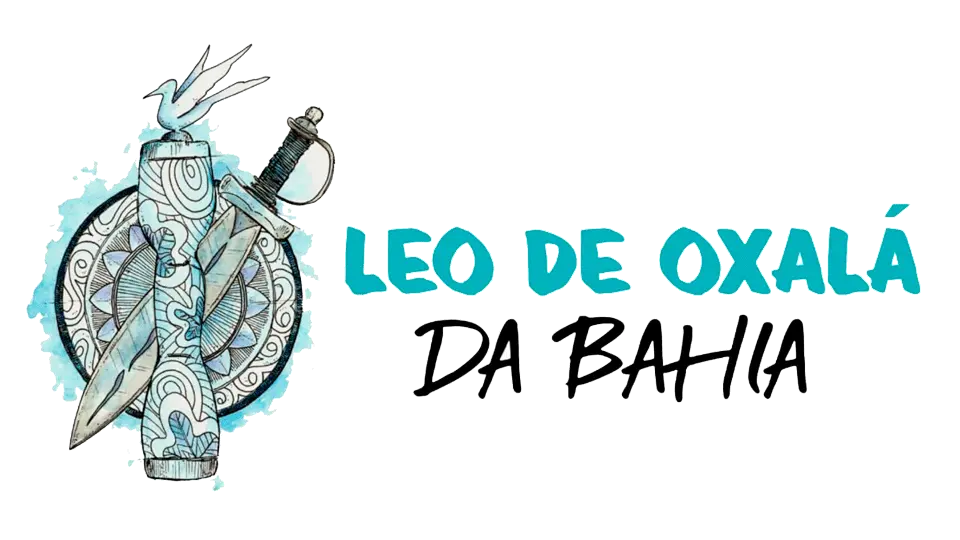 Logomarca oficial de Leo de Oxalá, Pai de Santo em Salvador, especialista em orientação espiritual e rituais.